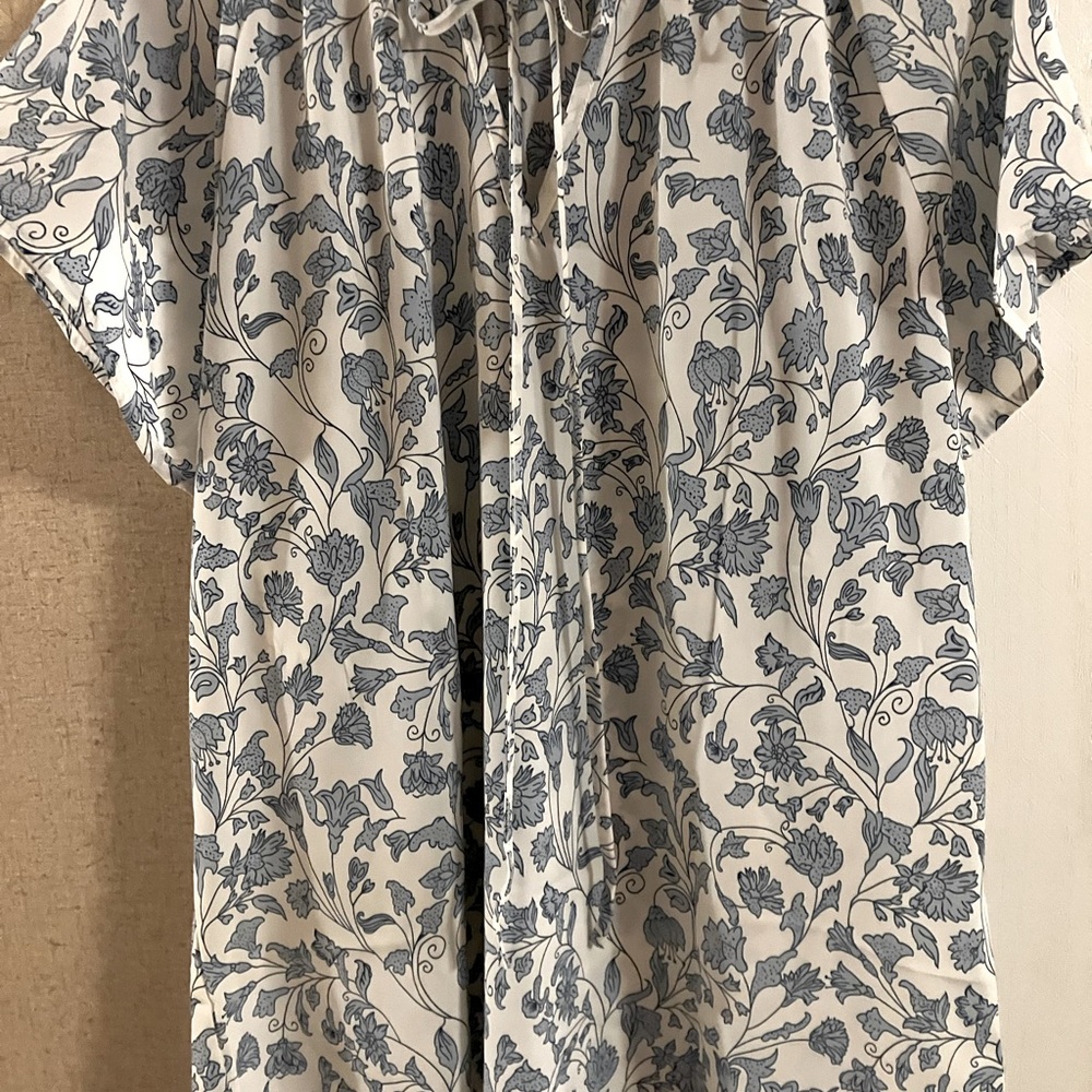 Cute Flower Print Chiffon Blouse by Dokotoo